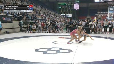 100 lbs Champ. Rd Of 64 - Stella Isensee, Colorado vs Chloe Collins, Illinois