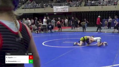 75 lbs Consi Of 8 #2 - Rylee Spahr, East Berlin, PA vs Nico Bresadola, Warners, NY