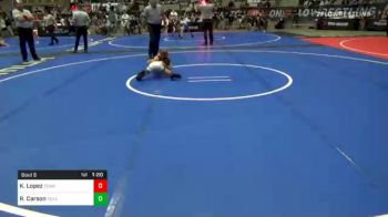 58 lbs Prelims - Knox Lopez, Team Tulsa vs Reid Carson, Texas Takedown Academy