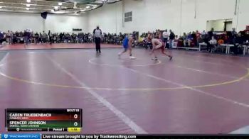 126 lbs Champ. Round 2 - Spencer Johnson, Sartell-Saint Stephen vs Caden Truebenbach, Mankato West
