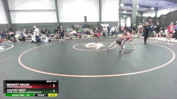 92 lbs Semifinal - Colton West, White River Hornets Wrestling Club vs Bennett Walsh, Ascend Wrestling Academy