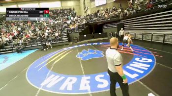 6A 144 lbs Champ. Round 1 - Colton Peshell, Riverton vs Brackyn Adams, Syracuse