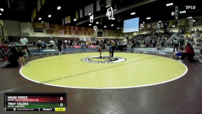 50/53 Round 2 - Wade Perez, Hemet Youth Wrestling Club vs Troy Valdez, So Cal Hammers