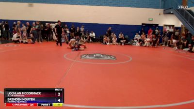 132 lbs Cons. Round 2 - Brenden Nguyen, Fighting Squirrels vs Lochlan McCormack, All In Wrestling