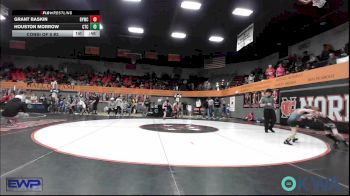 52 lbs Consi Of 8 #2 - Grant Baskin, Blanchard Youth Wrestling Club vs Houston Morrow, Comanche Takedown Club