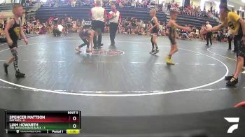 55 lbs Semis & 1st Wrestleback (8 Team) - Liam Howarth, The Untouchables Black vs Spencer Mattson, Mat Rats