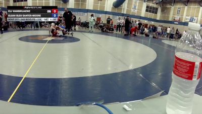 14U Boys FS - 115 lbs 1st Place Match - Eli VanBruaene, Contenders Wrestling Academy vs Elijah Bleu Santos-Moore