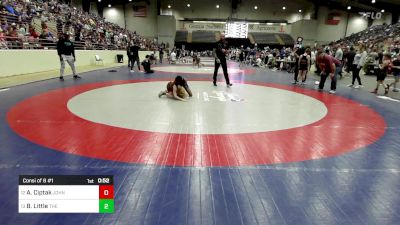 76 lbs Consi Of 8 #1 - Andrew Ciptak, John Wayne Corcoran Wrestling Association vs Bryce Little, The Storm Wrestling Center