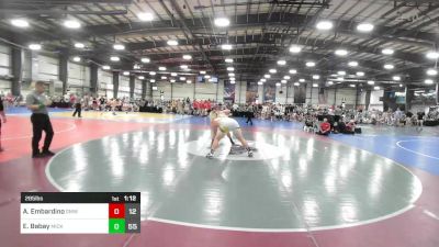 285 lbs Rr Rnd 1 - Anthony Embardino, Gold Medal WC vs Ethan Babay, Micky's Maniacs Blue