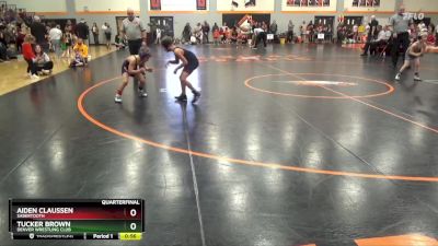 PW-15 lbs Quarterfinal - Aiden Claussen, Sabertooth vs Tucker Brown, Denver Wrestling Club