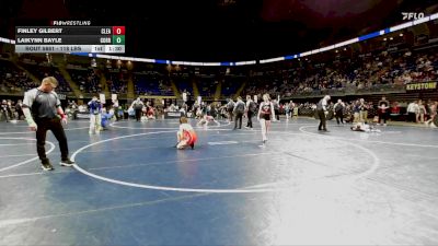 118 lbs 3rd Place - Finley Gilbert, Clearfield vs Laikynn Bayle, Corry