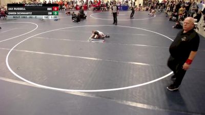 6U - D 5th Place Match - Jax Russell, Monticello Wrestling Club vs Owen Schwartz, Elk River Wrestling