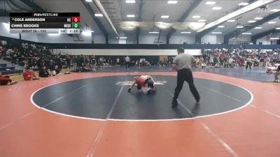 133 lbs Champ. Round 1 - Chris Brooks, Messiah vs Cole Anderson, King`s College