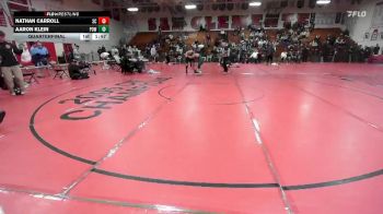 126 lbs Quarterfinal - Nathan Carroll, San Clemente vs Aaron Klein, Poway