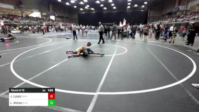 73 lbs Round Of 16 - Jace Lopez, NM Gold vs Landon Abbas, Black Fox Wrestling Academy