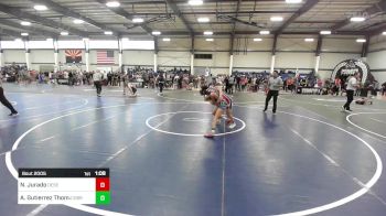 95 lbs Quarterfinal - Noah Jurado, Desert Dogs WC vs Angel Gutierrez Thomas, Cobra Kai Elite
