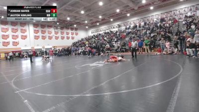 106 lbs Champ. Round 2 - Jaxton Kimling, Hudson vs Jordan Bates, Beaver