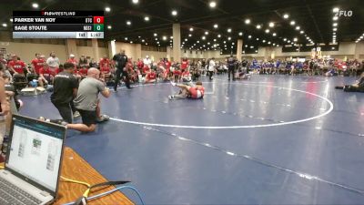 120 lbs Round 1 (6 Team) - Sage Stoute, North DeSoto Red vs Parker Van Noy, OTC