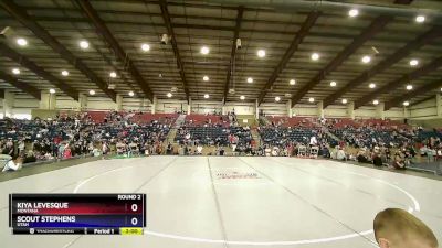 95 lbs Round 2 - Kiya Levesque, Montana vs Scout Stephens, Utah