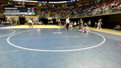 90 lbs Round Of 32 - Porter Shoop, Southern Huntingdon vs Thomas Leretsis, Maplewood