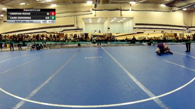 133 lbs 1st Place Match - Cristian Rojas, Rochester Christian vs Cade Odrobina, Albion College