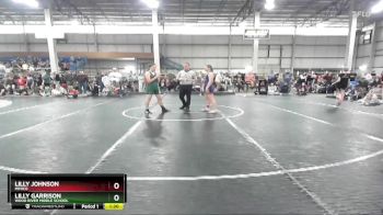 132 lbs Quarterfinal - Lilly Garrison, Wood River Middle School vs Lilly Johnson, Minico