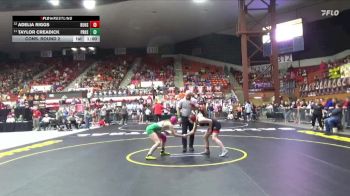 115 lbs Cons. Round 2 - Taylor Creadick, Pratt HS vs Adelia Riggs, Burlington Hs