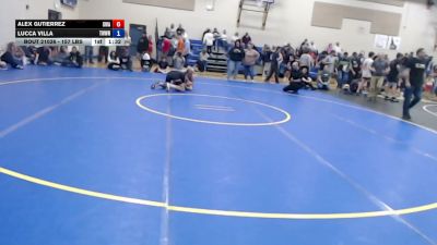 157 lbs 5th Place Match - Alex Gutierrez, Sublime Wrestling Academy vs Lucca Villa, TW Wrestling