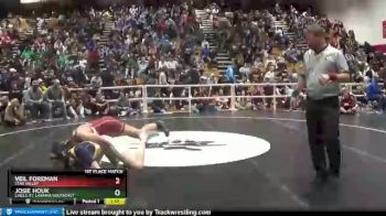 1st Place Match - Josie Houk, Lingle-Ft. Laramie/Southeast vs Veil Foreman, Star Valley