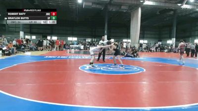 106 lbs Allday - Robert Baty, JAMES ISLAND WRESTLING CLUB vs Braylon Butts, UNION PINES