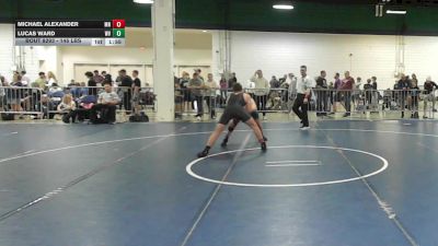 145 lbs Quarterfinal - Michael Alexander, MN vs Lucas Ward, WV