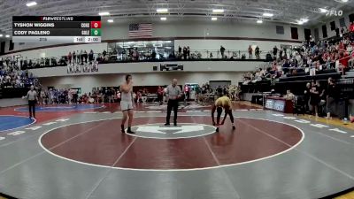 215 lbs Semis & 3rd Wb (16 Team) - Cody Pagleno, Gordon Lee vs TYSHON WIGGINS, Commerce Hs