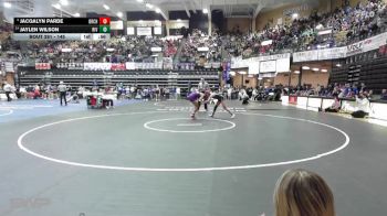 145 lbs Cons. Round 2 - Jaylen Wilson, Wathena-Riverside HS vs Jacqalyn Parde, Belleville-Republic County HS