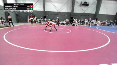 Junior FS - 126 lbs Cons. Round 3 - Iberaldo Calmo, Oregon vs Kaale Valdez, Reality Sports Wrestling Club