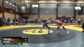 150 lbs Cons. Round 3 - Ryan Rios, Blair Academy vs Tyler Hood, St Christopher`s School