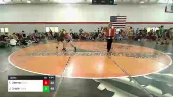 150 lbs Consi Of 4 - Tyler Dittman, Midwest Xtreme Wrestling vs Justin Crozier, Kodiak Attack