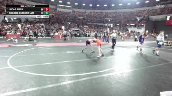 110 lbs Cons. Round 2 - Lucas Ruck, BYA Wrestling vs Charlie Cunningham, New Richmond