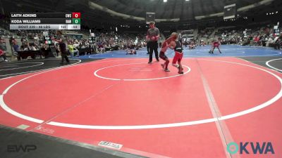 46 lbs Consi Of 8 #1 - Laith Adkins, Claremore Wrestling Club vs Koda Williams, Raw Wrestling Club