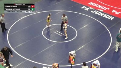 98 lbs Quarterfinal - Taya Daniels, Parkland vs Briana Stetson, Shaler