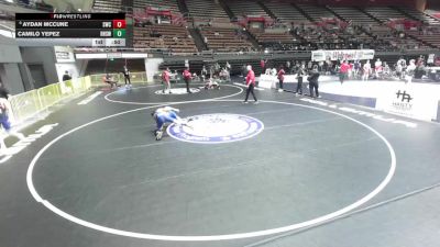 113 lbs Cons. Rd Of 16 - Camilo Yepez, Redwood High School Wrestling vs Aydan McCune, Sunnyvale Wrestling Club