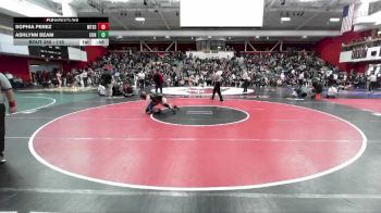 115 lbs Cons. Round 3 - Sophia Perez, Mt Eden vs Ashlynn Beam, Concord