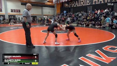 100 lbs Semifinal - Brooke Walrath, Linn-Mar vs Elizabeth Burns, Prairie, Cedar Rapids