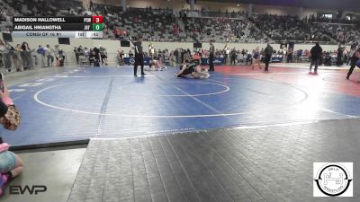101 lbs Consi Of 16 #1 - Madison Hallowell, Putnam City West vs Abigail Hniangtha, Jay Junior High