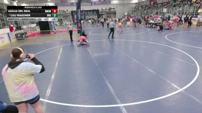 Junior Girls - 155 lbs Champ. Round 2 - Cali Wagoner, Oakley Wrestling Club vs Adalia Del Real, MO West Championship Wrestling Club