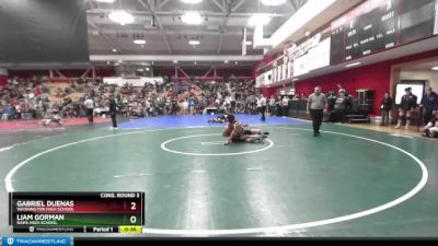 140 lbs Cons. Round 3 - Liam Gorman, Napa High School vs Gabriel Duenas, Washington High School