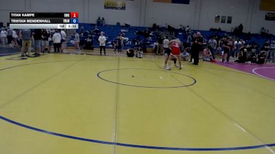 113 lbs Champ. Round 2 - Titan Kampe, Cougar Wrestling Club vs Tristan Mendenhall, Team Real Life Wrestling