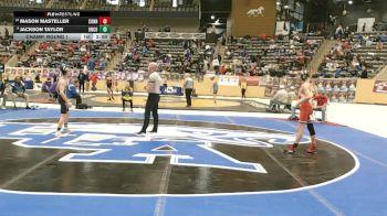 106 lbs Champ. Round 1 - Jackson Taylor, Union County vs Mason Masteller, Conner