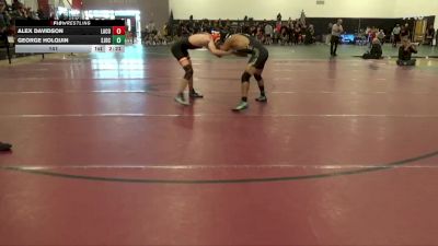 141 lbs Round 1 (16 Team) - Alex Davidson, Lassen College vs George Holquin, San Joaquin Delta College