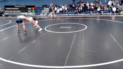 157 lbs Champ. Round 1 - Braxton Peacher, Iowa Western Community College vs Jaron Mahler, Colorado School Of Mines