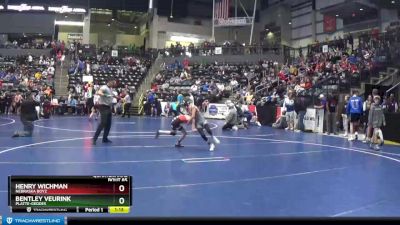 70-75 lbs Quarterfinal - Henry Wichman, Nebraska Boyz vs Bentley Veurink, Platte-Geddes